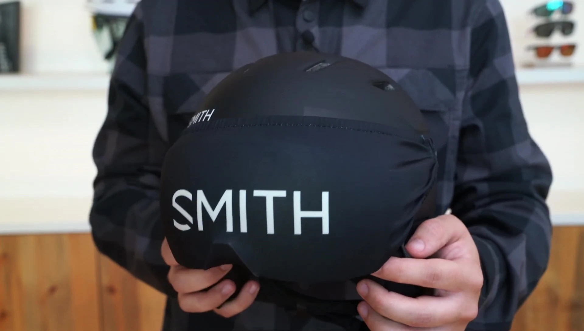 Helmet with the visor cover.