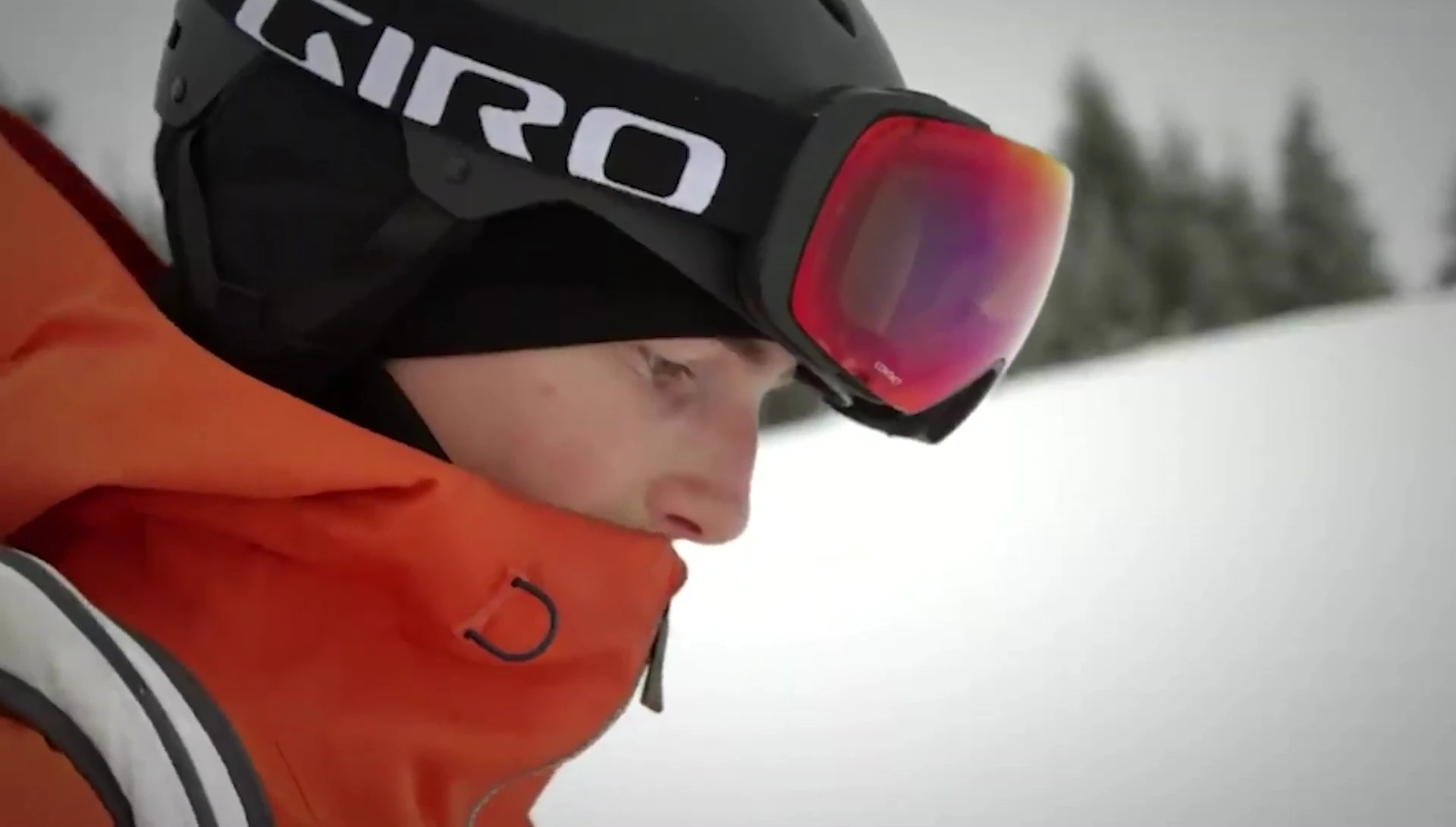 Shot illustrating the additional features of the helmet