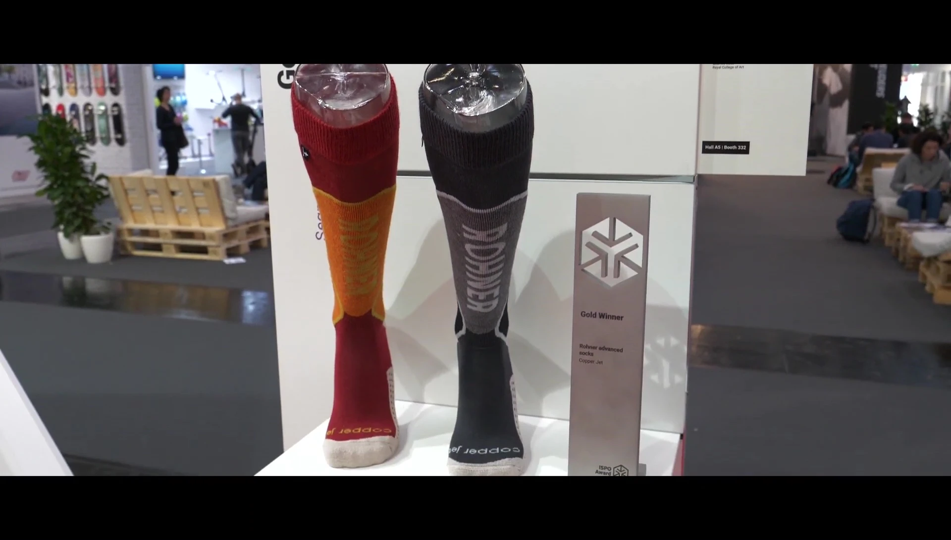Close-up showcasing the unique design and material of the Cooper Jet socks.