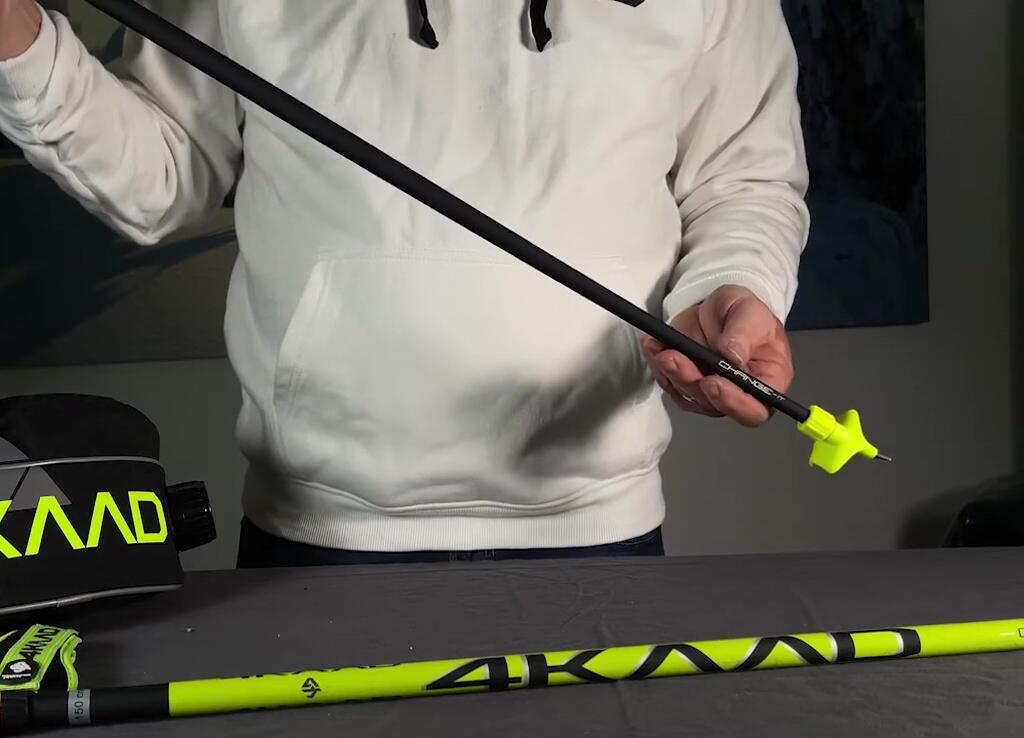 Image showcasing the poles being used by different types of skiers.