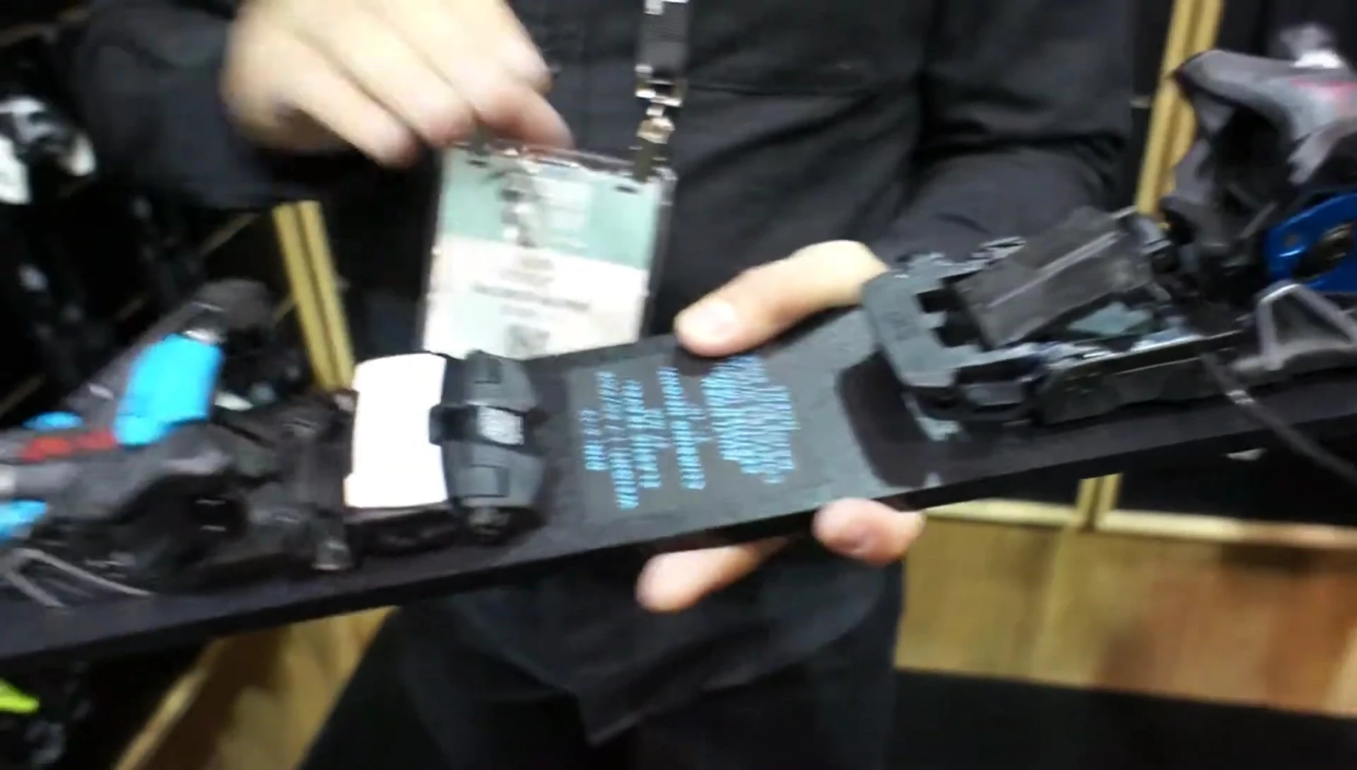 Close-up of the Salomon Shift binding highlighting its details