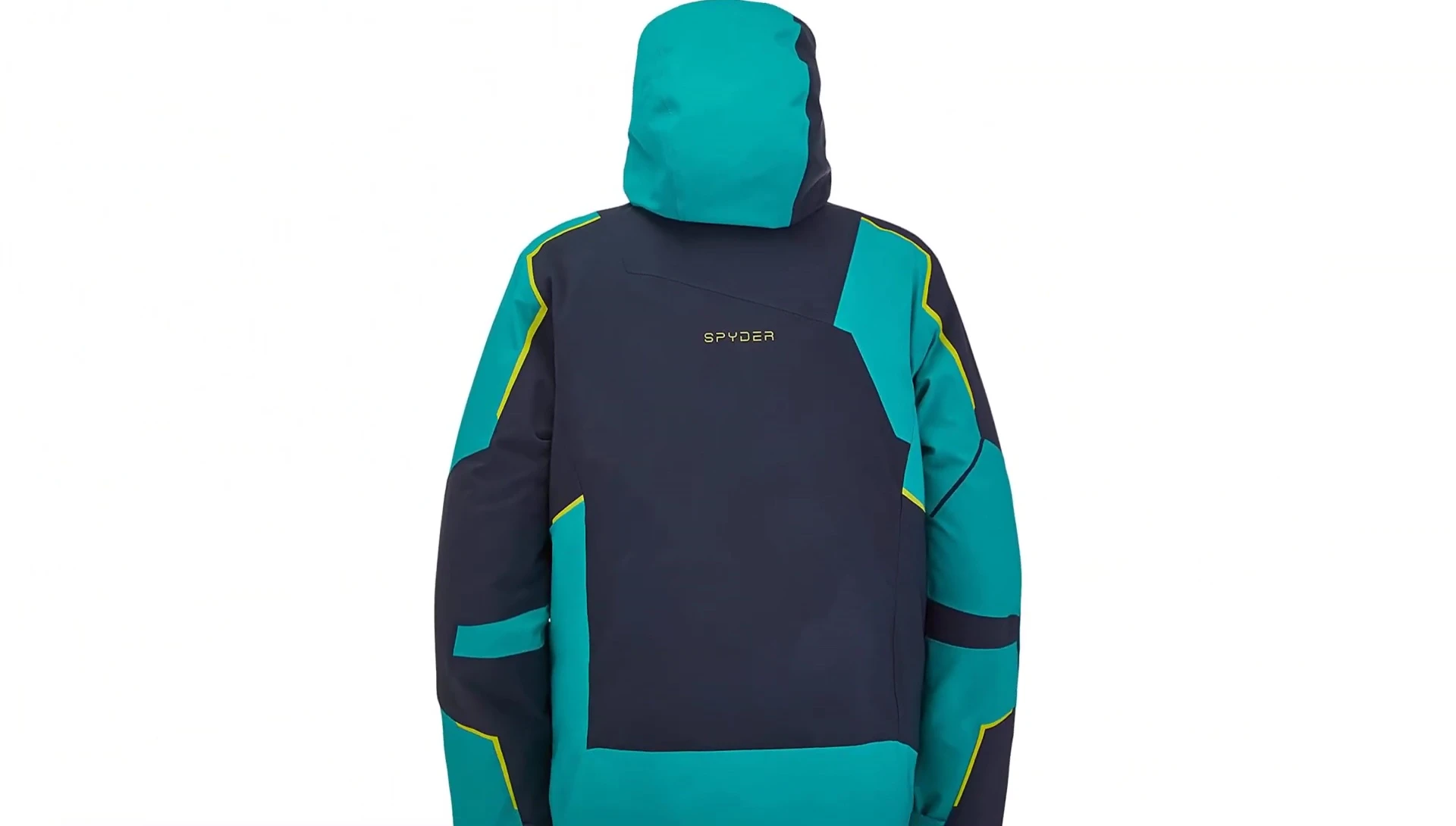 Image highlighting the jacket's waterproof technology