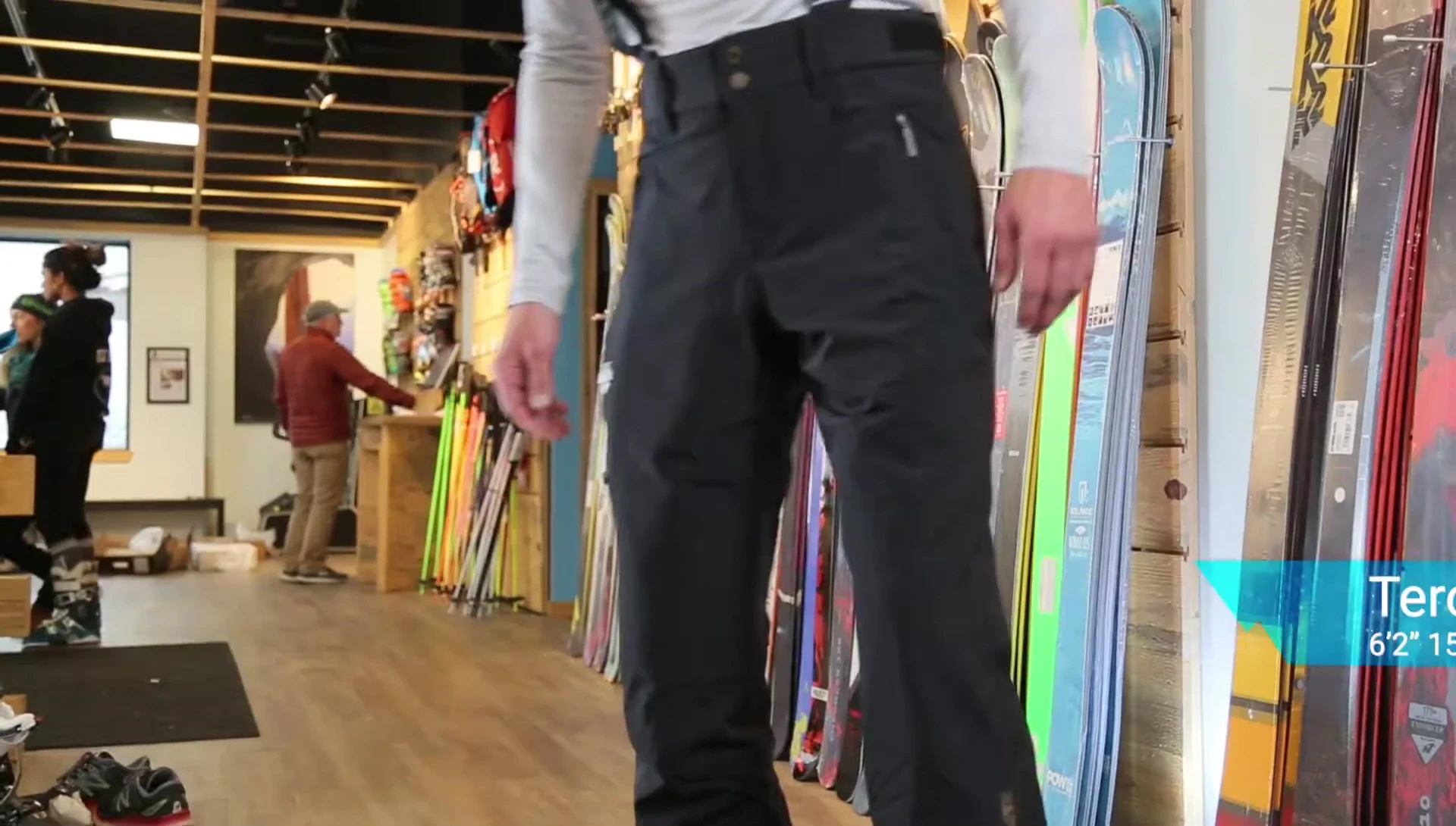 Model showcasing the pants