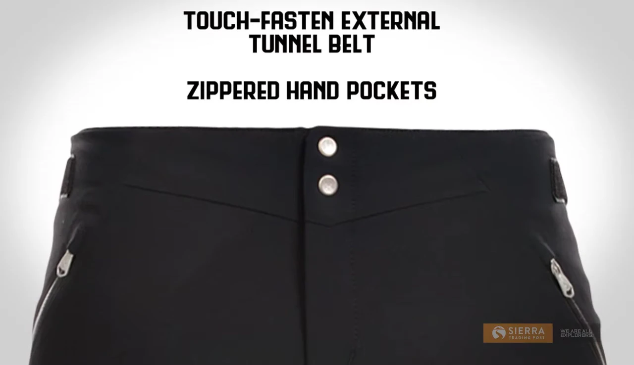Image illustrating the adjustable waistband and pockets.