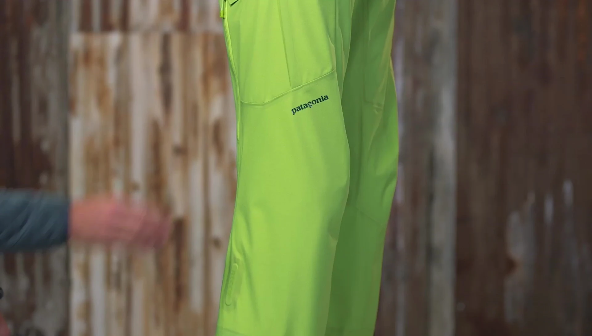 Demonstration of the pants' flexibility and movement.