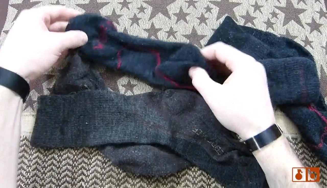 Close-up showcasing the seamless construction of the socks