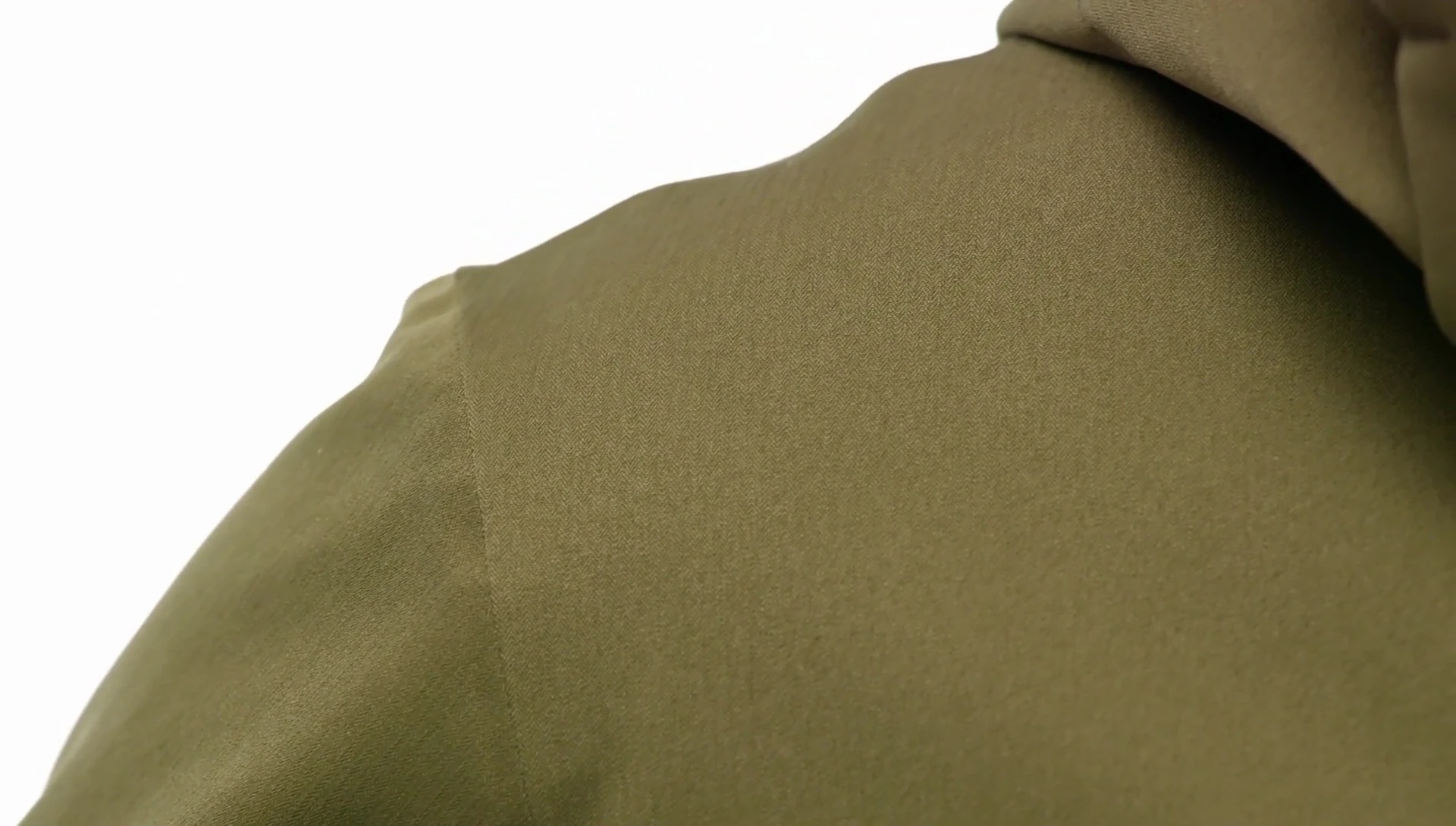 Close-up of the inner lining of the jacket, showcasing its texture.