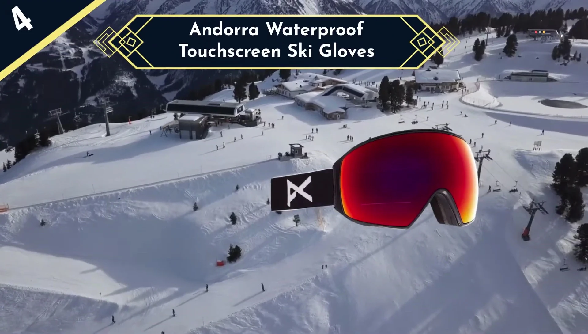 A person using the Andorra gloves to operate their phone