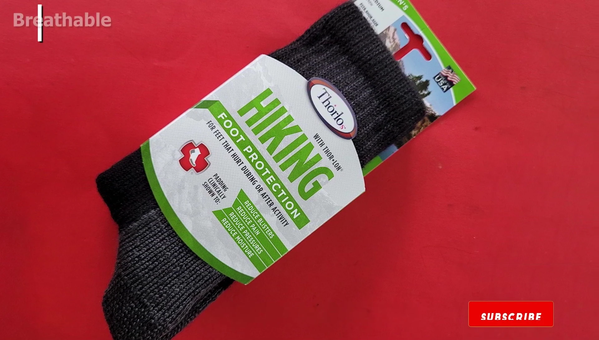 Image emphasizing the cushioning and material