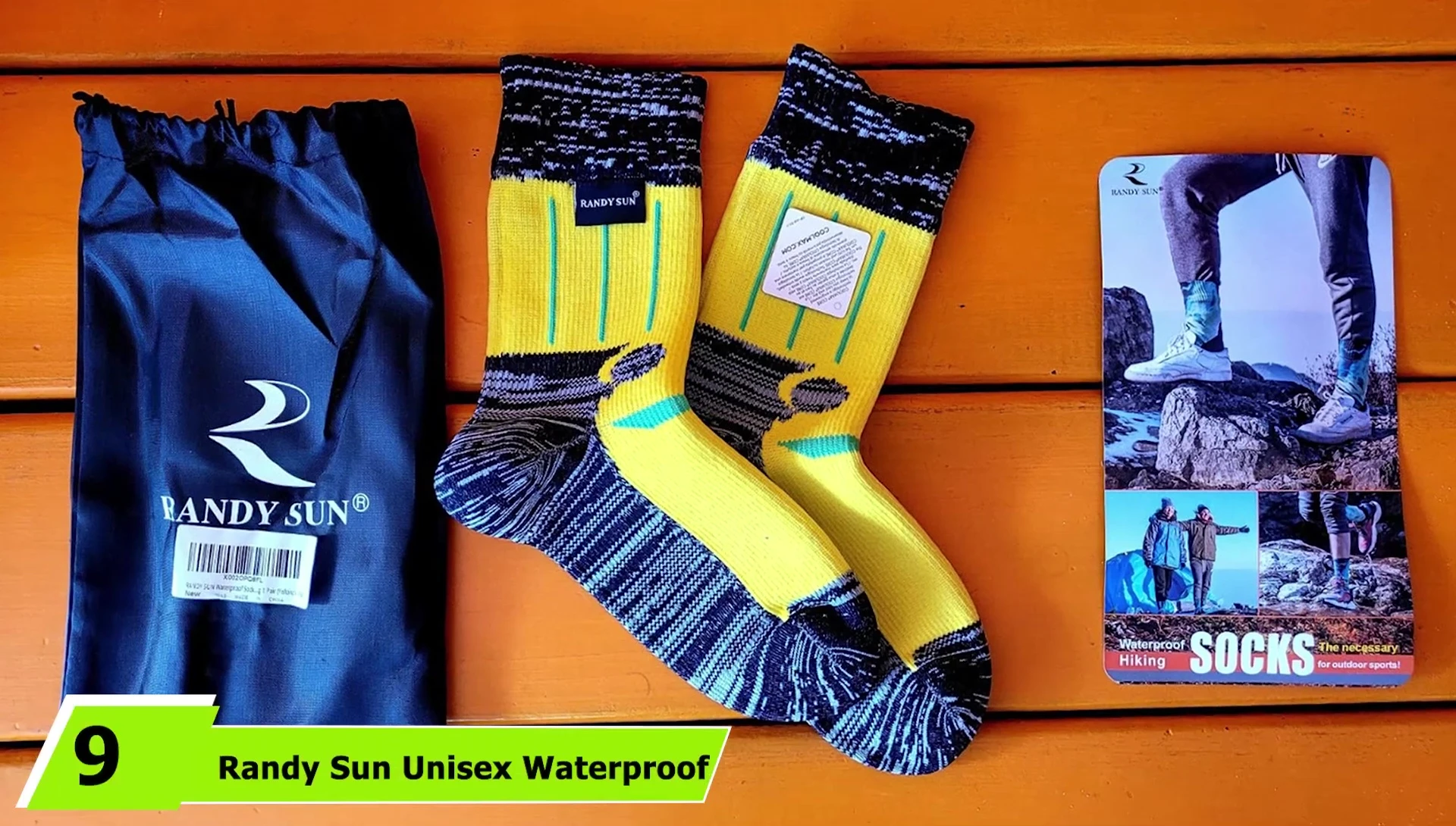 Randy Sun Unisex Waterproof Socks shown