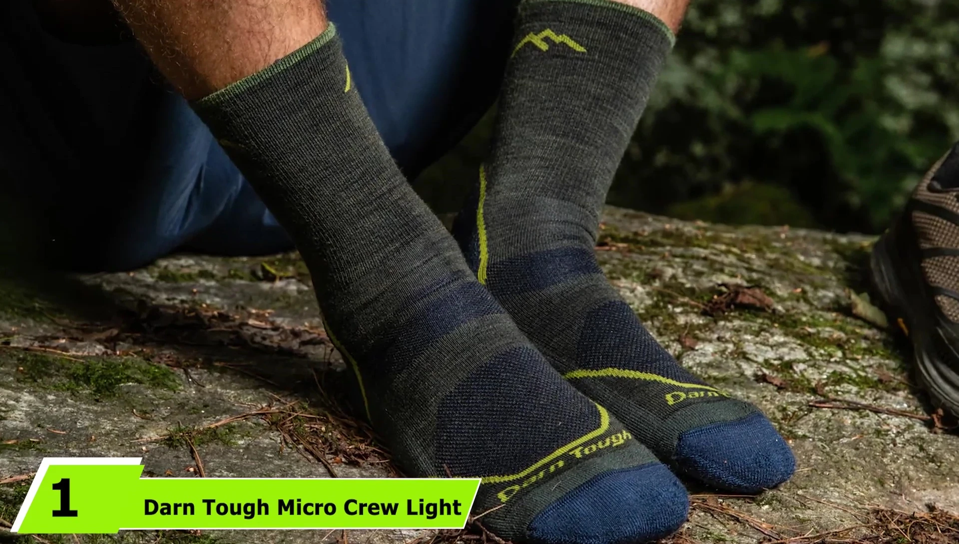 Close-up shot of Darn Tough Micro Crew Light Cushion socks