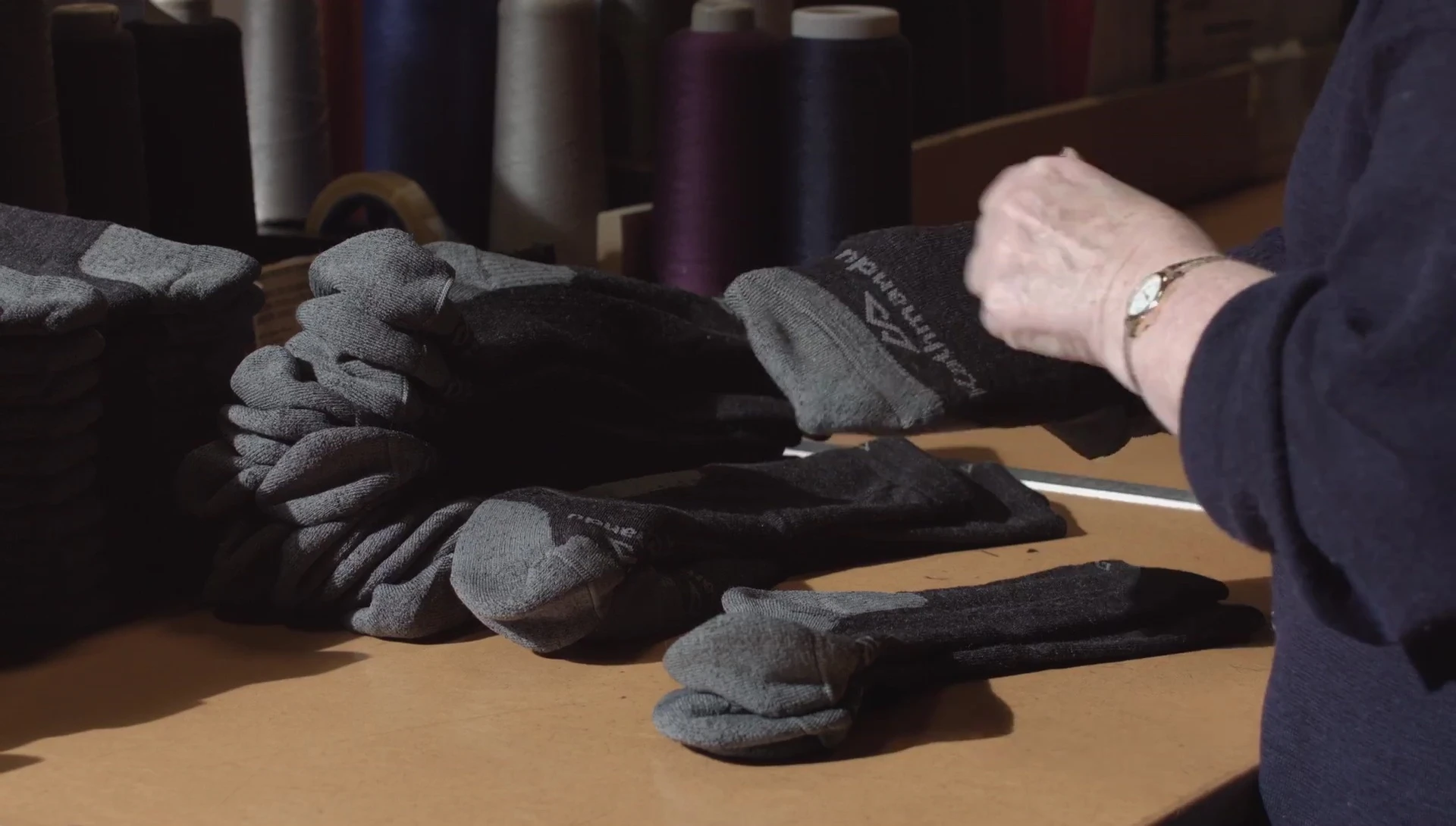 A final shot emphasizing the quality and craftsmanship of the socks.