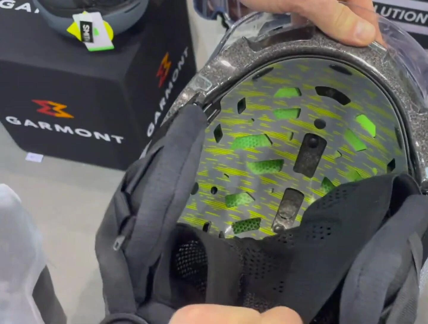 Overall shot of the helmet, highlighting its aesthetic appeal