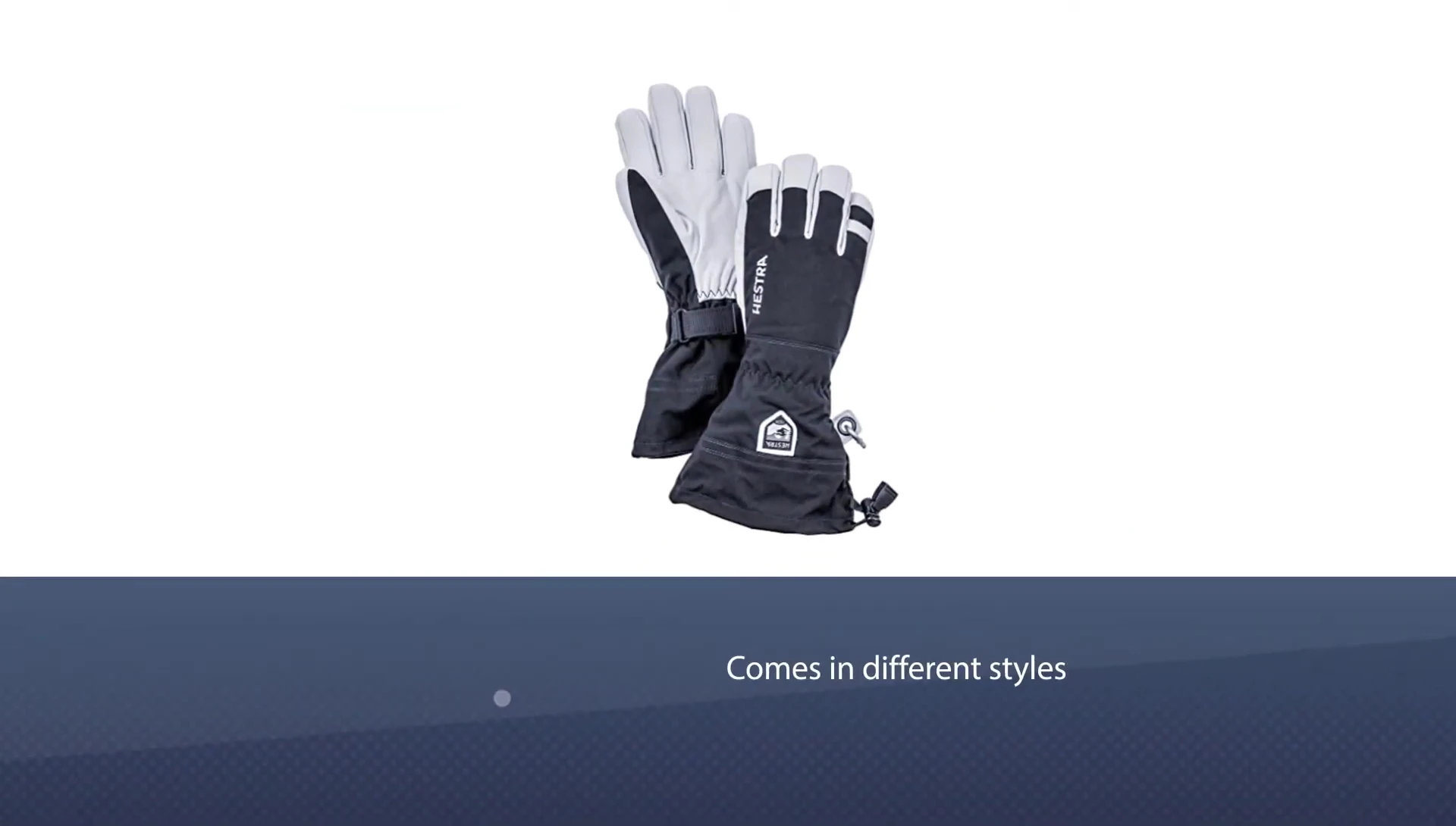 Mitten showcasing the durable leather
